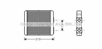 AVA QUALITY COOLING dn6226 -  Теплообменник, отопление салона